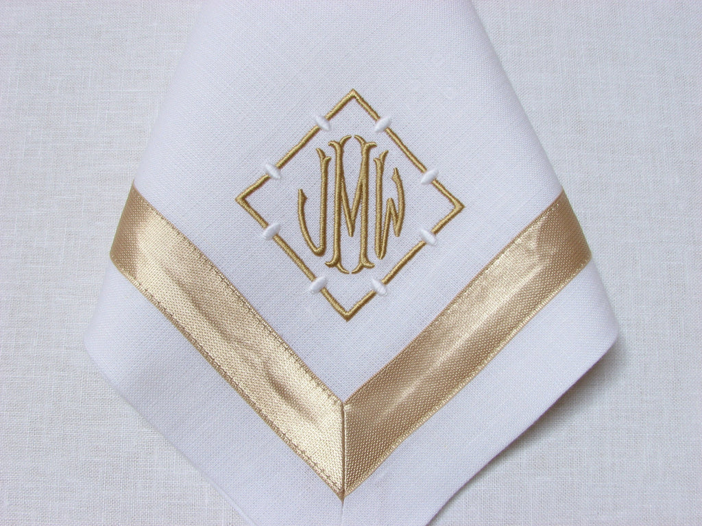 Satin Ribbon Trimmed Napkin
