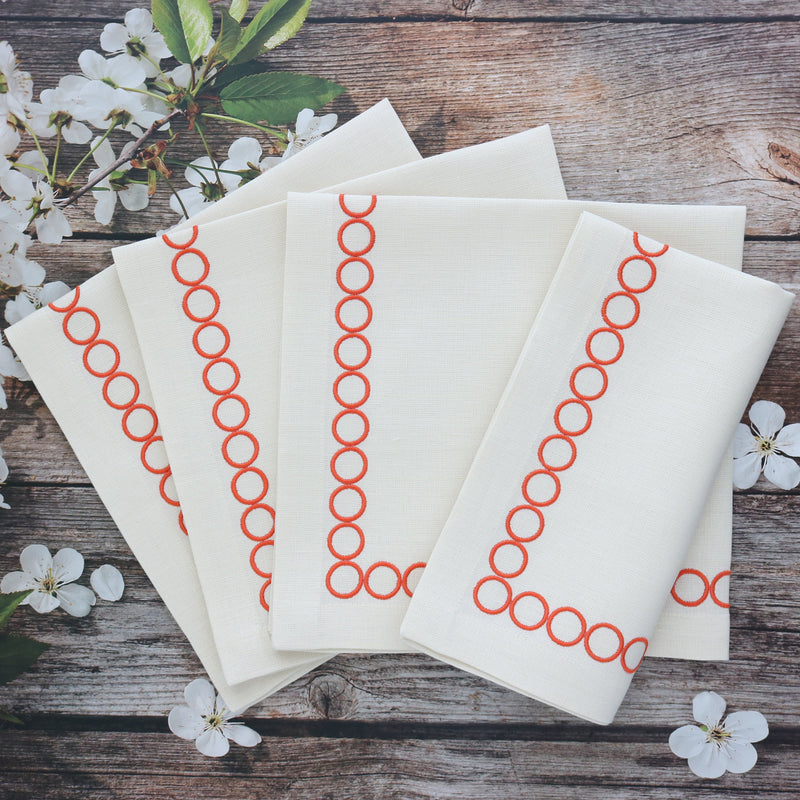 Circle Embroidered Napkin