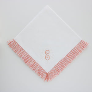 Hand Tied Fringe Napkin