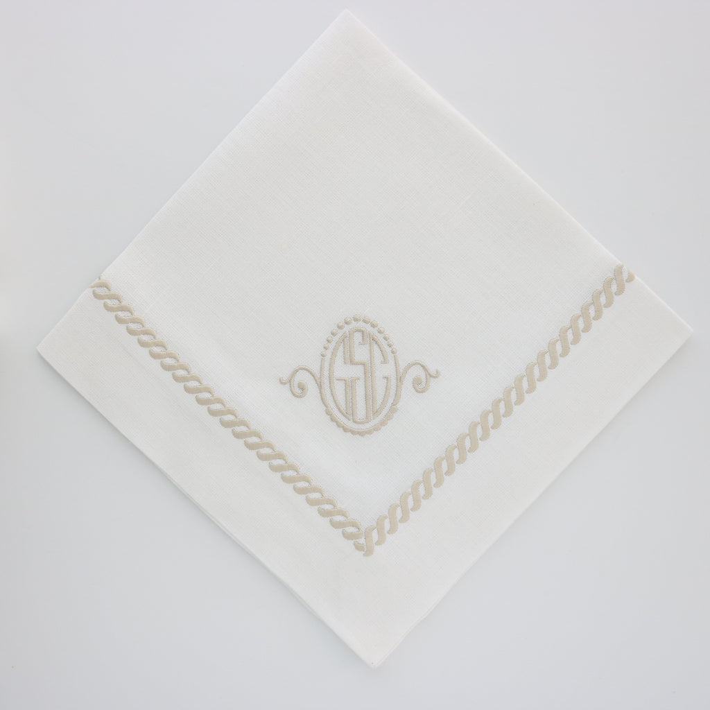 Rope Embroidered Napkin