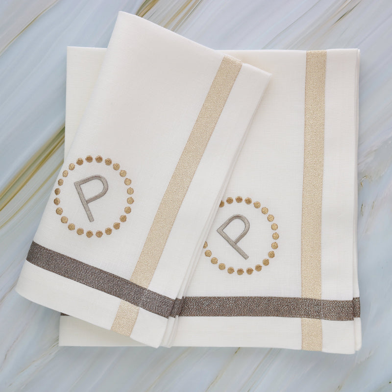Criss Cross Metallic. Tape Napkin