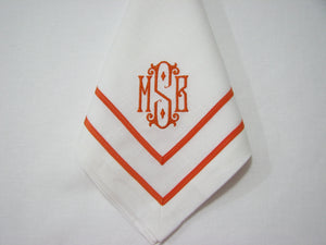 Two Row Grosgrain Trimmed Napkin