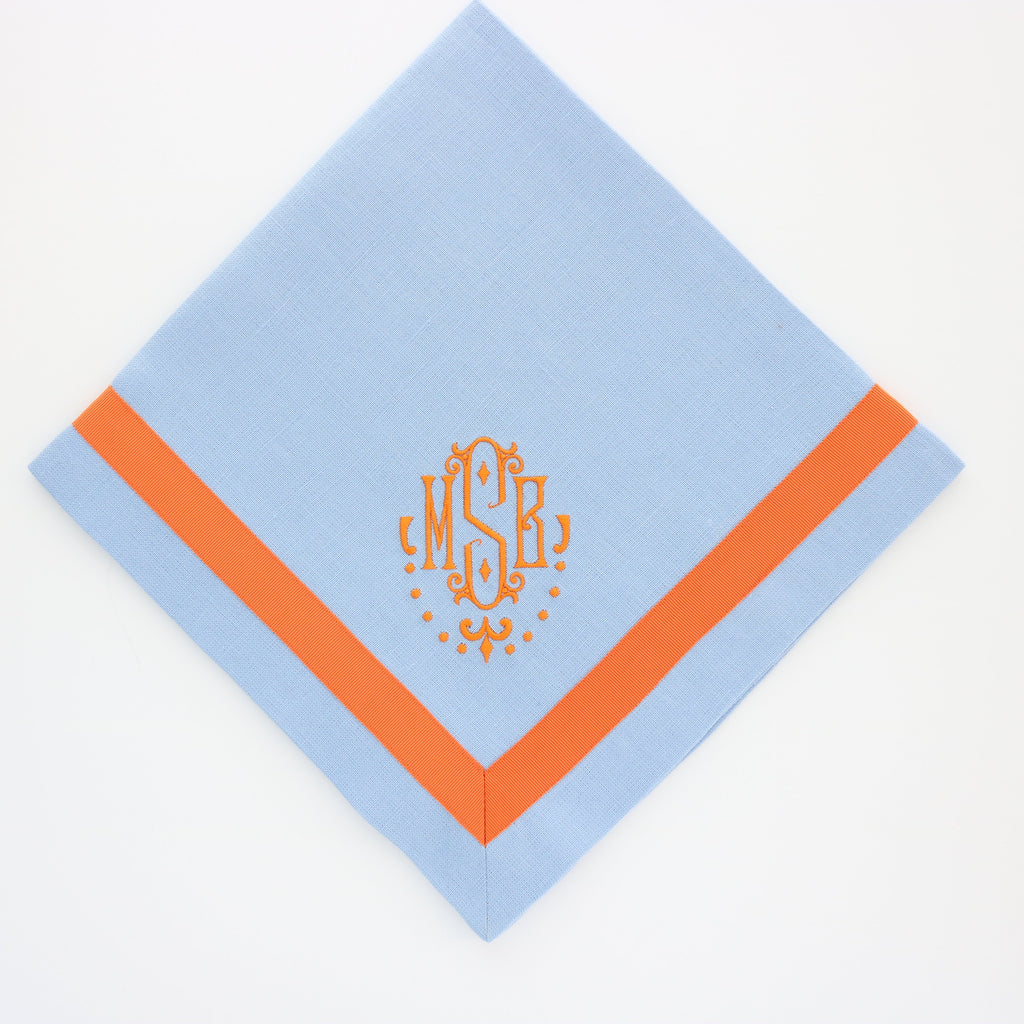 Grosgrain Ribbon Trimmed Napkin