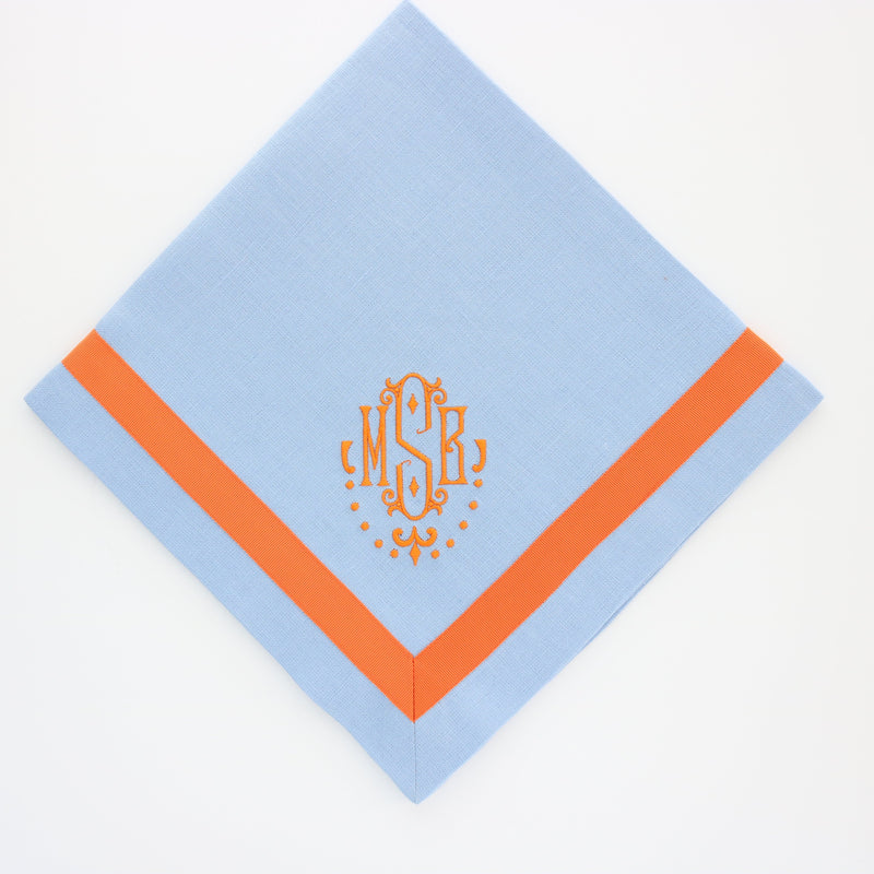 Grosgrain Ribbon Trimmed Napkin